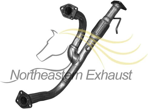 Northeastern Exhaust Direct-Fit Front Pipe Resonators, Pair of Mufflers System Kit Compatible for Honda Accord 1998-2002 3.0L, Free Gaskets and Clamps Included, for 2 Door in Saudi Arabia