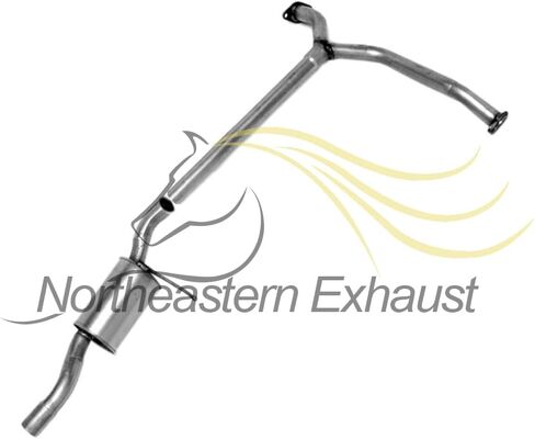 Northeastern Exhaust Direct-Fit Front Pipe Resonators, Pair of Mufflers System Kit Compatible for Honda Accord 1998-2002 3.0L, Free Gaskets and Clamps Included, for 2 Door in Saudi Arabia