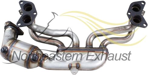 Northeastern Exhaust Catalytic, Resonator Pipe, Muffler Complete Kit Compatible for 2014-2018 Subaru Forester 2.5L, EPA-Approved, Free Gaskets, Sleeve and Clamp Included in Saudi Arabia