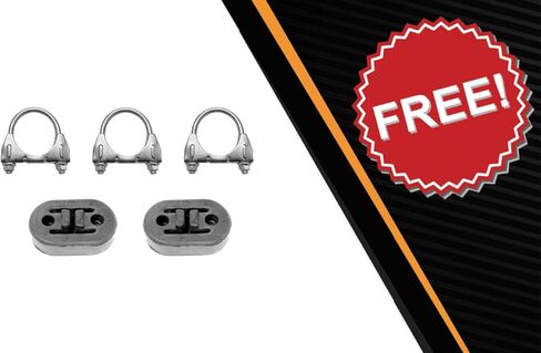 Exhaust Muffler and Tail Pipe Kit Compatible for 2006-2010 Jeep Commander 3.7L, 4.7L, 5.7L | Stainless Steel | Northeastern Exhaust | Free Clamps and Hangers Included | Direct-Fit Replacement in Saudi Arabia