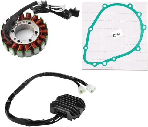 Stator Coil Gasket Regulator Rectifier Kit Compatible With ZX636 6R 2005-2006 ZX600 6RR 2005 6R 2006 in Saudi Arabia