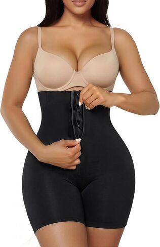 SHAPERX High-Waisted Tummy Control Shapewear for Women Seamless Zip-Up Easy-On Body Shaper Shorts Slimming Fit Underwear in Saudi Arabia