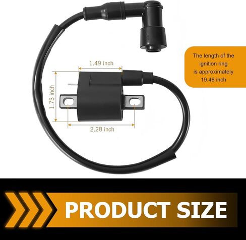 1 PC Racing Ignition Coil, 90 Degree Ignition Coil for CG 125CC 150CC 200CC Accessories, Compatible with 50cc 90CC 110CC 125CC 150CC 200CC 250CC ATV Quad Dirt Bike Go Kart (Black) in Saudi Arabia