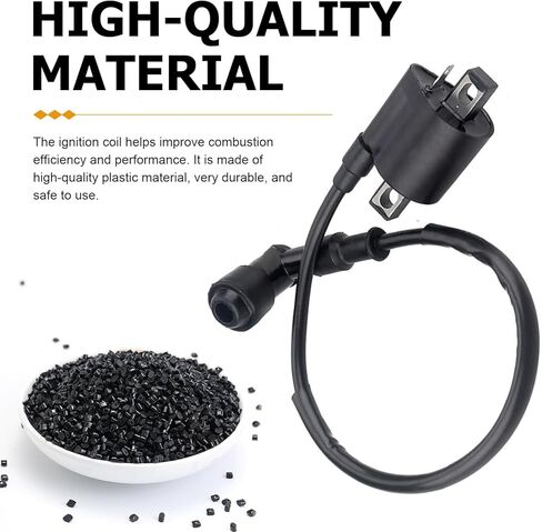 1 PC Racing Ignition Coil, 90 Degree Ignition Coil for CG 125CC 150CC 200CC Accessories, Compatible with 50cc 90CC 110CC 125CC 150CC 200CC 250CC ATV Quad Dirt Bike Go Kart (Black) in Saudi Arabia