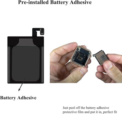 مجموعات استبدال البطارية لسلسلة الساعة 6 مقاس 40 مم متوافقة مع ساعة Apple الجيل السادس موديل A2291 A2293 A2375 مع دليل التثبيت ومجموعات أدوات الإصلاح in Kuwait