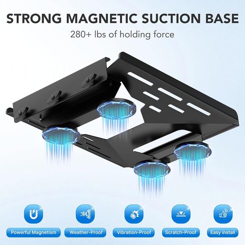 Starlink Mini Mount Magnetic Roof Mount Kit, 280+LBS Magnetic Quick Release Starlink Mini Car Mounting, Heavy-Duty Steel 360° Protection, Weather-Resistant Starlink Accessories for Cars and Boats in Saudi Arabia