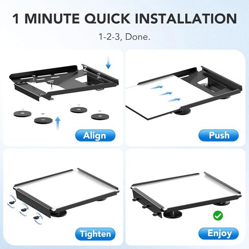 Starlink Mini Mount Magnetic Roof Mount Kit, 280+LBS Magnetic Quick Release Starlink Mini Car Mounting, Heavy-Duty Steel 360° Protection, Weather-Resistant Starlink Accessories for Cars and Boats in Saudi Arabia