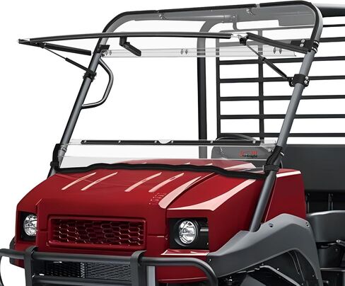 StarknightMT 2-IN-1 Mule 4010 Flip Windshield Compatible with Kawasaki Mule 4000 4010 2009-2026, Windproof Full Windows Scratch Resistant Clear Fold Windscreen in Saudi Arabia