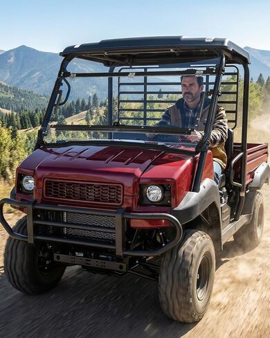 StarknightMT 2-IN-1 Mule 4010 Flip Windshield Compatible with Kawasaki Mule 4000 4010 2009-2026, Windproof Full Windows Scratch Resistant Clear Fold Windscreen in Saudi Arabia