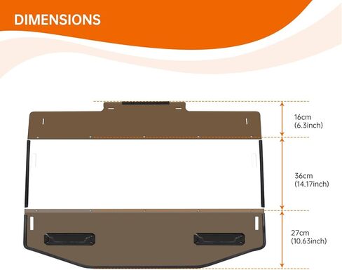 Vented Front Windshield Combined Dark Tinted Windscreen Compatible with Polaris RZR XP 1000 / XP 4 1000 2024 Accessories in Saudi Arabia
