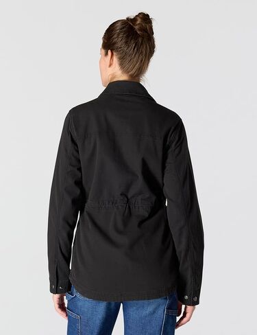 معطف قماشي نسائي من سلسلة ألياف TENCEL من Carhartt، مقاس مريح، أسود، مقاس صغير in Kuwait