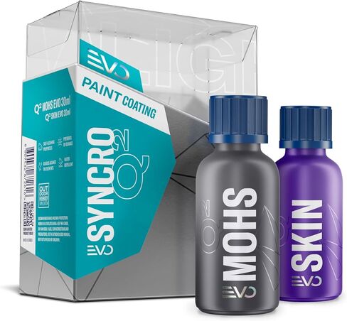 GYEON SYNCRO EVO 50 ml Ceramic Coating Kit | Multi Layer Ceramic Coating for Maximum Performance | Separate Base Coat and Top Coat Chemistry Ceramic Coating for Cars in Kuwait