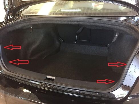 Envelope Style Automotive Elastic Trunk Mesh Cargo Net for Infiniti Q50 2014-2025 - Premium Trunk Organizers and Storage - Luggage Net for Sedan - Best Car Organizer for Infiniti Q50 Hybrid in Saudi Arabia
