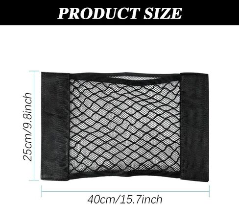 2PCS Car Storage Net Bag, Car Storage Mesh Pocket, Car Net Pocket Storage Organizer, Car Seat Back Storage Mesh Pocket, Car Elastic Storage Mesh Bag Universal for Most Cars in Saudi Arabia