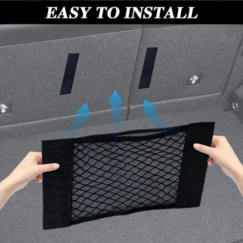 2PCS Car Storage Net Bag, Car Storage Mesh Pocket, Car Net Pocket Storage Organizer, Car Seat Back Storage Mesh Pocket, Car Elastic Storage Mesh Bag Universal for Most Cars in Saudi Arabia