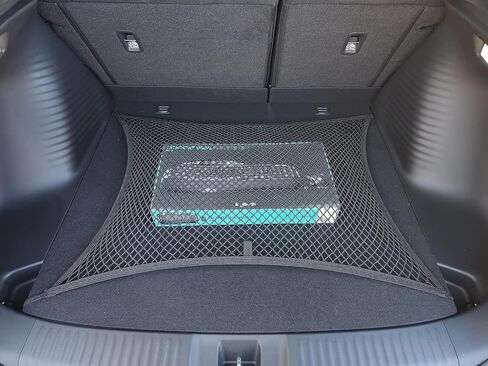 Floor Style Automotive Elastic Trunk Mesh Cargo Net for Honda HR V LX Sport EX-L 2023-2026 - Premium Trunk Organizer and Storage - Luggage Net - Best Car Organizer for Honda HRV in Saudi Arabia