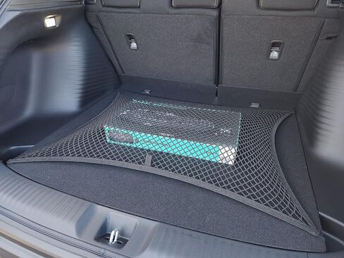 Floor Style Automotive Elastic Trunk Mesh Cargo Net for Honda HR V LX Sport EX-L 2023-2026 - Premium Trunk Organizer and Storage - Luggage Net - Best Car Organizer for Honda HRV in Saudi Arabia