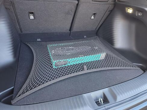 Floor Style Automotive Elastic Trunk Mesh Cargo Net for Honda HR V LX Sport EX-L 2023-2026 - Premium Trunk Organizer and Storage - Luggage Net - Best Car Organizer for Honda HRV in Saudi Arabia