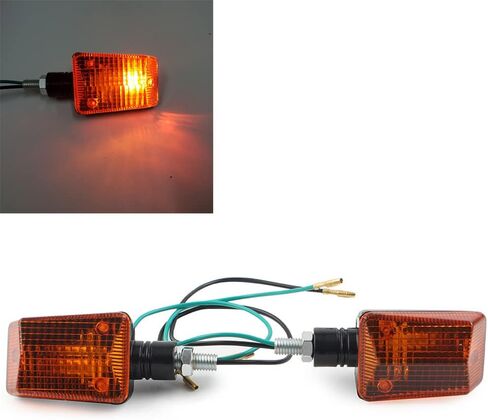 FSFY 2PCS Universal Motorcycle Turn Signals Lights for HONDA Nighthawk 250 650 750 Amber in Saudi Arabia