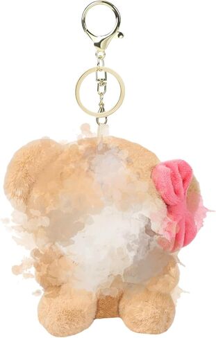 سلسلة مفاتيح قطيفة كرتونية لطيفة للنساء والفتيات، ملحقات تزيين سلسلة مفاتيح كيتي الجميلة مقاس 5 بوصات، حلية حقيبة الظهر in Kuwait