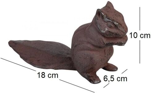 Esschert Design USA LH150 Cast Iron Squirrel Sculpture Doorstop in Kuwait