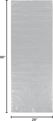 Ottomanson Carpet Runner Protector 26" x 8' – Non Slip Waterproof Clear Vinyl Rug & Carpet Protector with Gripper Backing for Hallways & Entryways, Easy to Clean in Saudi Arabia
