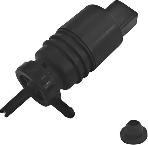 Windshield Washer Pump with Grommet, Car Windshield Wiper Fluid Pump Replacement OEM# 67128362154 67128377612 Universal for BMW Mercedes-Benz Audi Chevy and More Car Accessories (Black) in Saudi Arabia