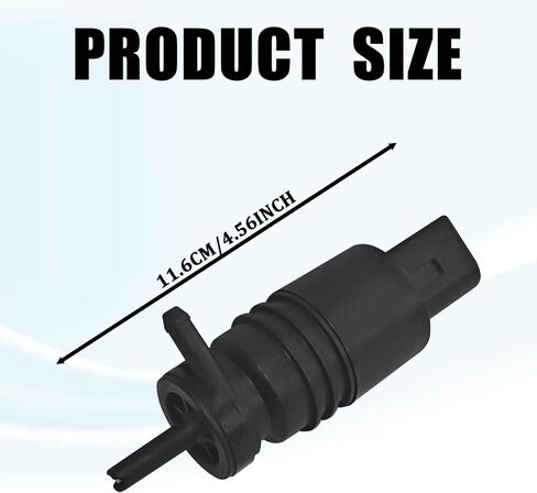 Windshield Washer Pump with Grommet, Car Windshield Wiper Fluid Pump Replacement OEM# 67128362154 67128377612 Universal for BMW Mercedes-Benz Audi Chevy and More Car Accessories (Black) in Saudi Arabia