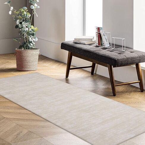 2x4 Entryway Rug Machine Washable Small Bedside Rug Indoor Non Slip Modern Solid Throw Floor Cover Boho Accent Rug Contemporary Carpet for Living Room Kitchen, Taupe in Saudi Arabia