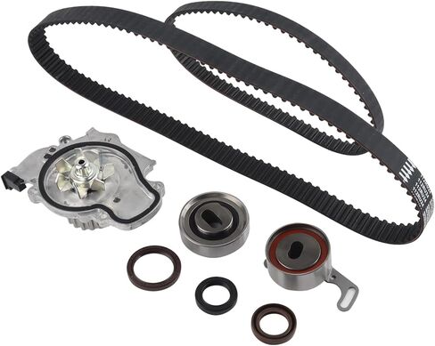 طقم حزام التوقيت مع مضخة مياه (112T/70T) FIT 1994-2002 Honda Accord 2.2L 2.3L SOHC، FIT 1998 Odyssey، 1997-1999 Acura CL، حزام HNBR يستبدل TCKWP244 19200-P0A-003-7 PCS in Saudi Arabia