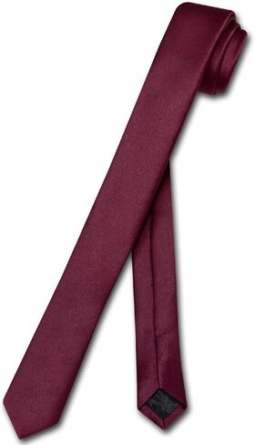 Vesuvio Napoli Narrow NeckTie Extra Skinny CHARCOAL GREY Men's 1.5" Neck Tie in Saudi Arabia