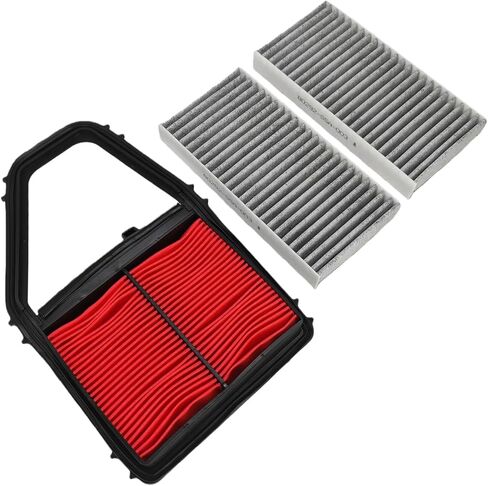Engine & Cabin Air Filter Fit for 2001-2005 Honda Civic L4 1.7L Replace 17220-PLC-000 80292-S5A-003 17220PLC000 80292S5A003 in Saudi Arabia