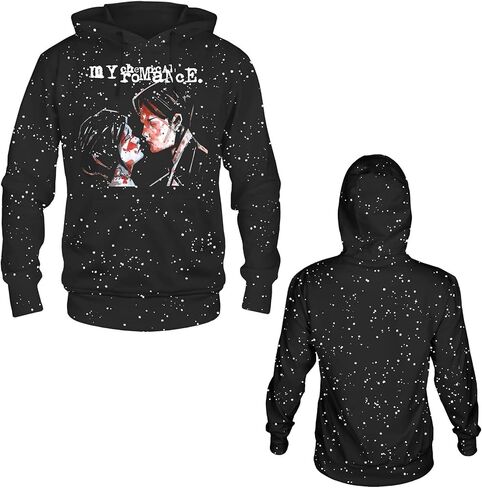 My Chemical Romance Revenge Cover Splatter Pull Over Hoodie Black | Officially Licensed Merchandise in Saudi Arabia