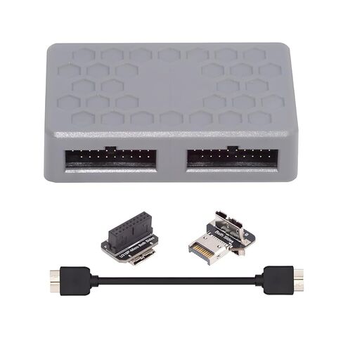 Cablecc 20Gbps USB 3.1 Front Panel Socke Type-E t to M-Key NVME NGFF Express Card Adapter for Motherboard ASM3242 Chipset in Saudi Arabia