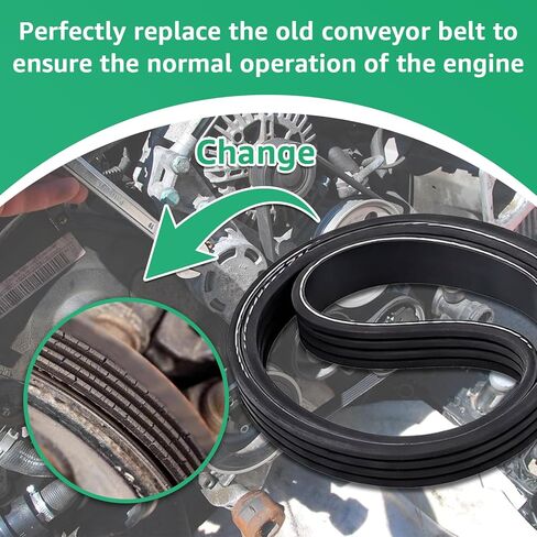 4K378 V-Ribbed Serpentine Belt Replacement for Serpentine Drive Belts in Most Brand Car Models, Gold Grade in Kuwait