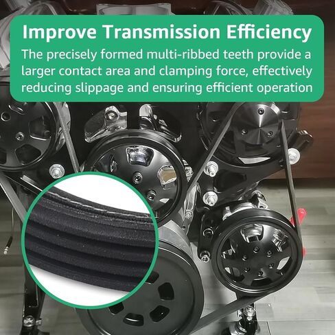 4K378 V-Ribbed Serpentine Belt Replacement for Serpentine Drive Belts in Most Brand Car Models, Gold Grade in Kuwait