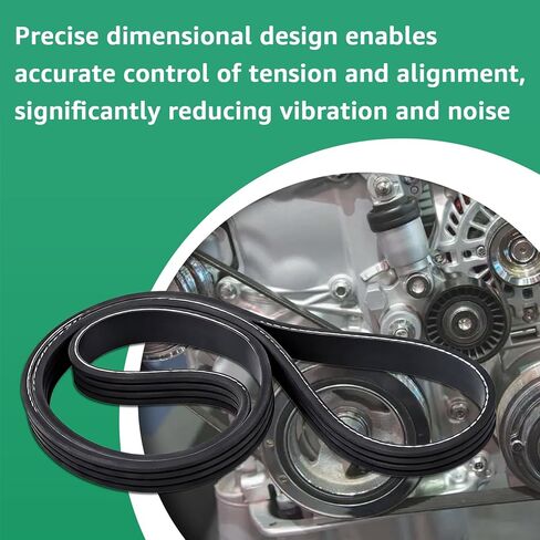 4K378 V-Ribbed Serpentine Belt Replacement for Serpentine Drive Belts in Most Brand Car Models, Gold Grade in Kuwait