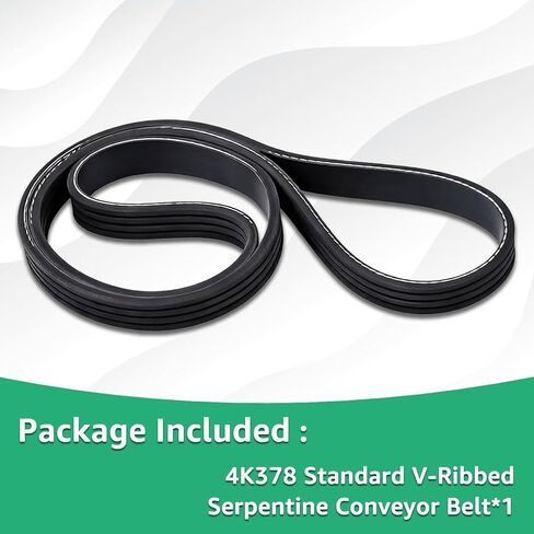 4K378 V-Ribbed Serpentine Belt Replacement for Serpentine Drive Belts in Most Brand Car Models, Gold Grade in Kuwait