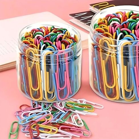 200 Counts Assorted Color Paper Clips for Office, School, Home | Jumbo Bulk Set of 1.5-Inch Durable Metal Clips, Multicolor Organizing Supplies for Documents, Crafts & DIY in Saudi Arabia