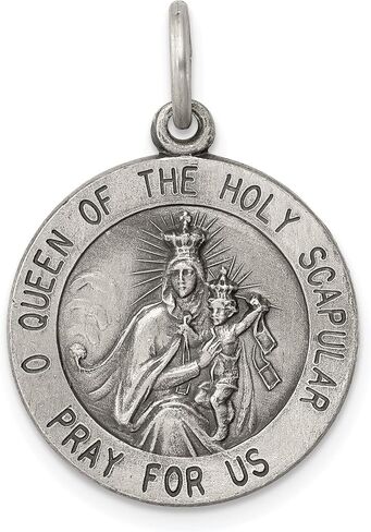 FindingKing Sterling Silver Scapular Medal in Saudi Arabia