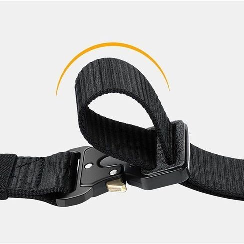 Multi-Function Heavy Duty Combat Belt - Adjustable Nylon Webbing Tactical Belt for Outdoor Sports, Hiking & Work - Durable Canvas Waistband with Buckle for Men & Women - Army Style Gear Accessories in Saudi Arabia