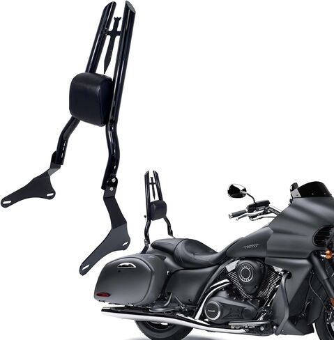 مسند ظهر للركاب أسود Vaquero1700 Sissy Bar لـ Kawasaki Vulcan 1700 Vaquero VN1700 Vaquero ABS SE مسند خلفي Sissybar 2010-2025 (نمط H، 31 بوصة) in Saudi Arabia