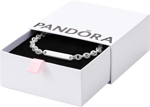 PANDORA Moment Engravable Bar Link Bracelet - Sterling Silver Jewelry for Women - Includes Gift Box in Saudi Arabia