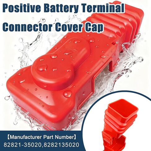 82821-35020 Red Rubber Protective Sleeve for Positive Battery Terminal Cover Compatible With Toyota 4Runner 1990-2009 FJ Cruiser 2007-2014 Pickup 1990-1995 Sequoia T100 Tacoma Tundra 2000-2006 in Saudi Arabia
