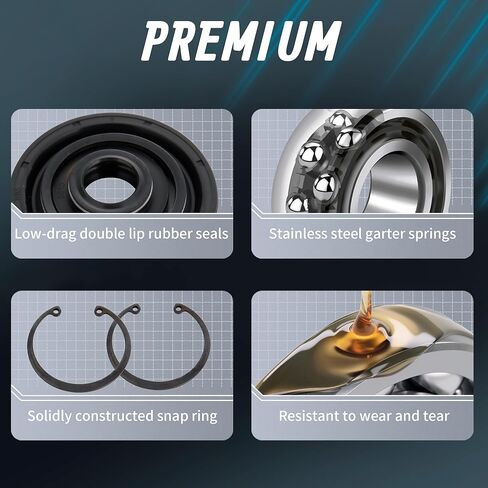 MoKitDora Inner Primary Bearing and Seal Kit for Harley 2008-2016 Dyna Softail Touring Sportster XL 1200 883 Models in Saudi Arabia