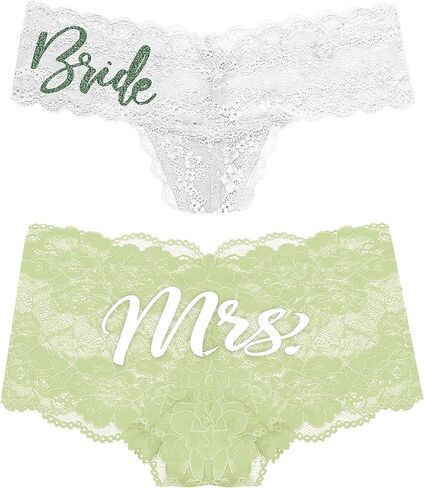 RhinestoneSash Bridal Shower Gift Set - Bride Panties - Boudoir Photoshoot Outfits - Sexy Lingerie Shower Gifts in Saudi Arabia