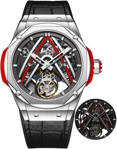 HEMUDU Genuine Flying Tourbillon Movement Mechanical Watch Skeleton Automatic Wind Luxury Wristwatches in Saudi Arabia