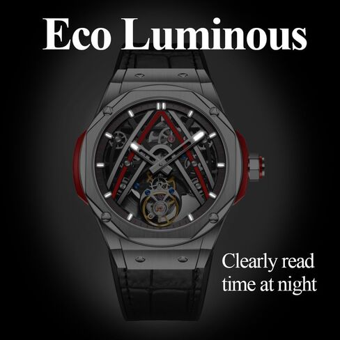 HEMUDU Genuine Flying Tourbillon Movement Mechanical Watch Skeleton Automatic Wind Luxury Wristwatches in Saudi Arabia