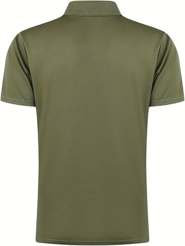 Mens Polo Shirt Short Sleeve Collared Tee Casual Slim Fit Golf Shirt Business Casual Top Wear for Outdoor and Daily Wear in Saudi Arabia