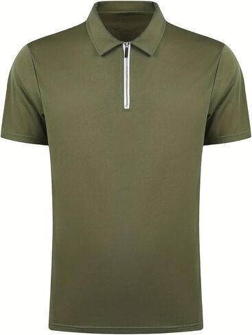 Mens Polo Shirt Short Sleeve Collared Tee Casual Slim Fit Golf Shirt Business Casual Top Wear for Outdoor and Daily Wear in Saudi Arabia